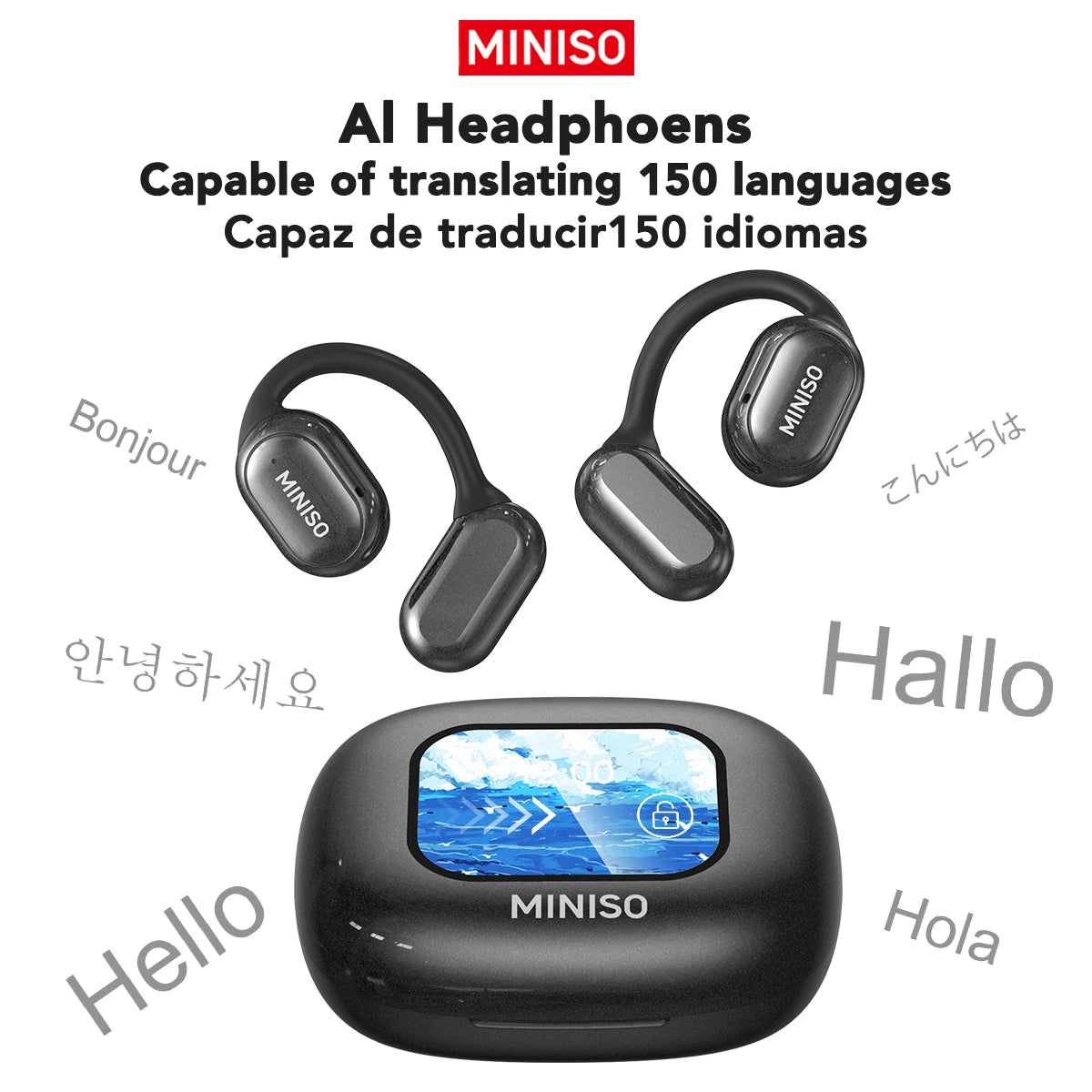 X30 Bluetooth Wireless Earbuds - Real-Time Translation & Custom Equalizer for Ultimate Office & Travel Experience