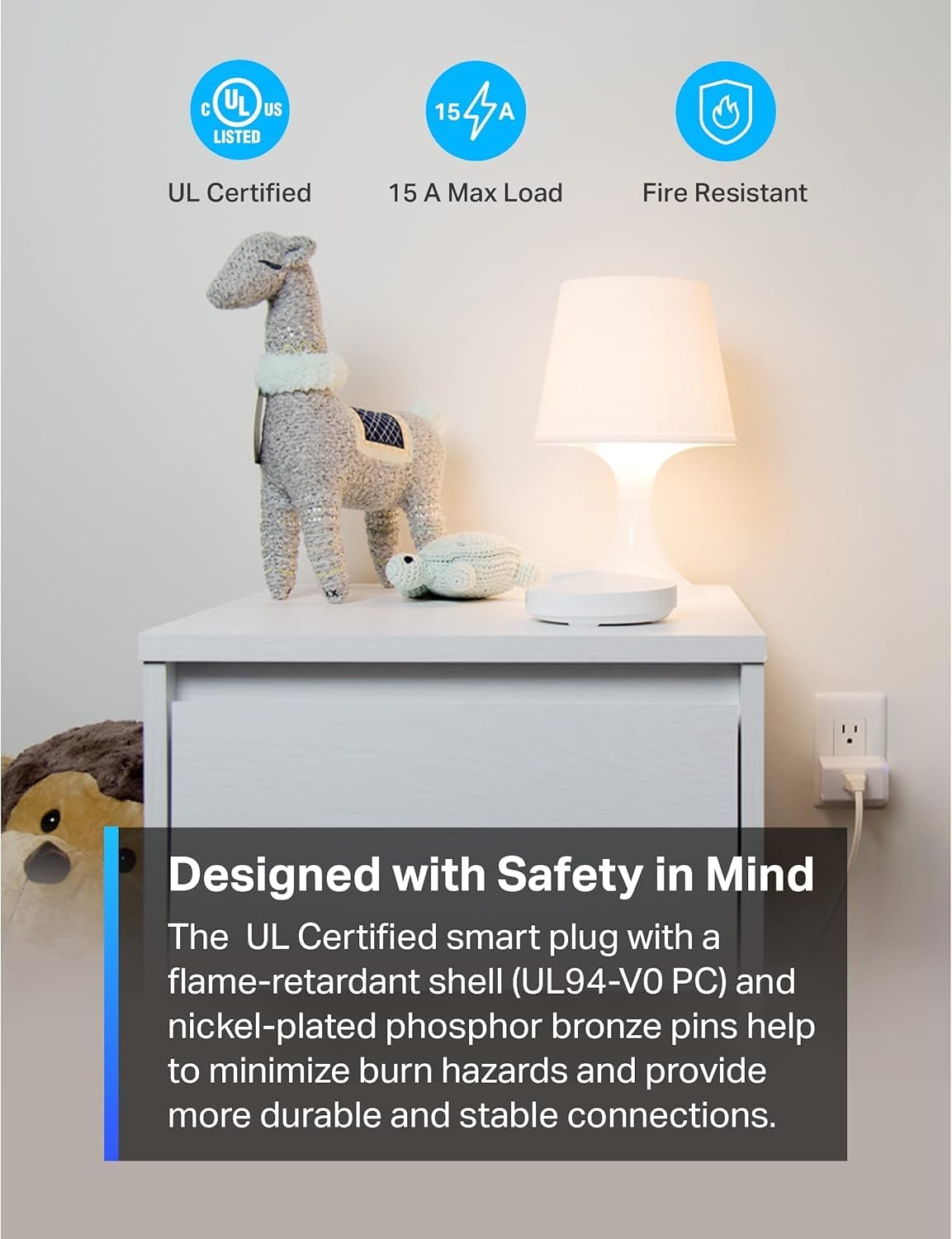 P105 Mini Smart Plug (4-Pack) - 15A Wi-Fi Enabled Smart Home Plug, Effortless Setup, Compatible with Alexa & Google Home, No Hub Required, UL Certified, 2.4G Wi-Fi Only, White