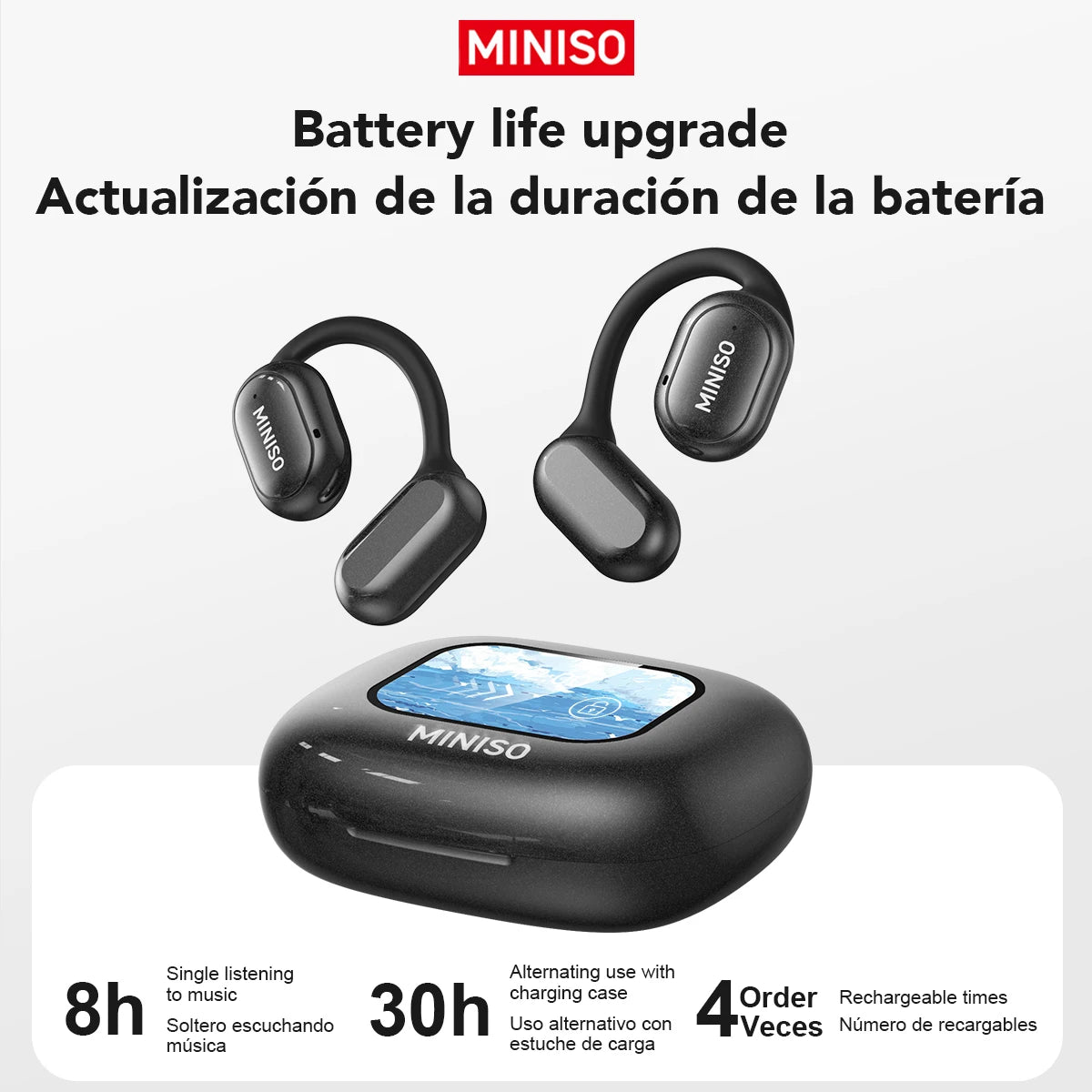 X30 Bluetooth Wireless Earbuds - Real-Time Translation & Custom Equalizer for Ultimate Office & Travel Experience